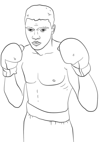 Muhammad Ali Coloring Page